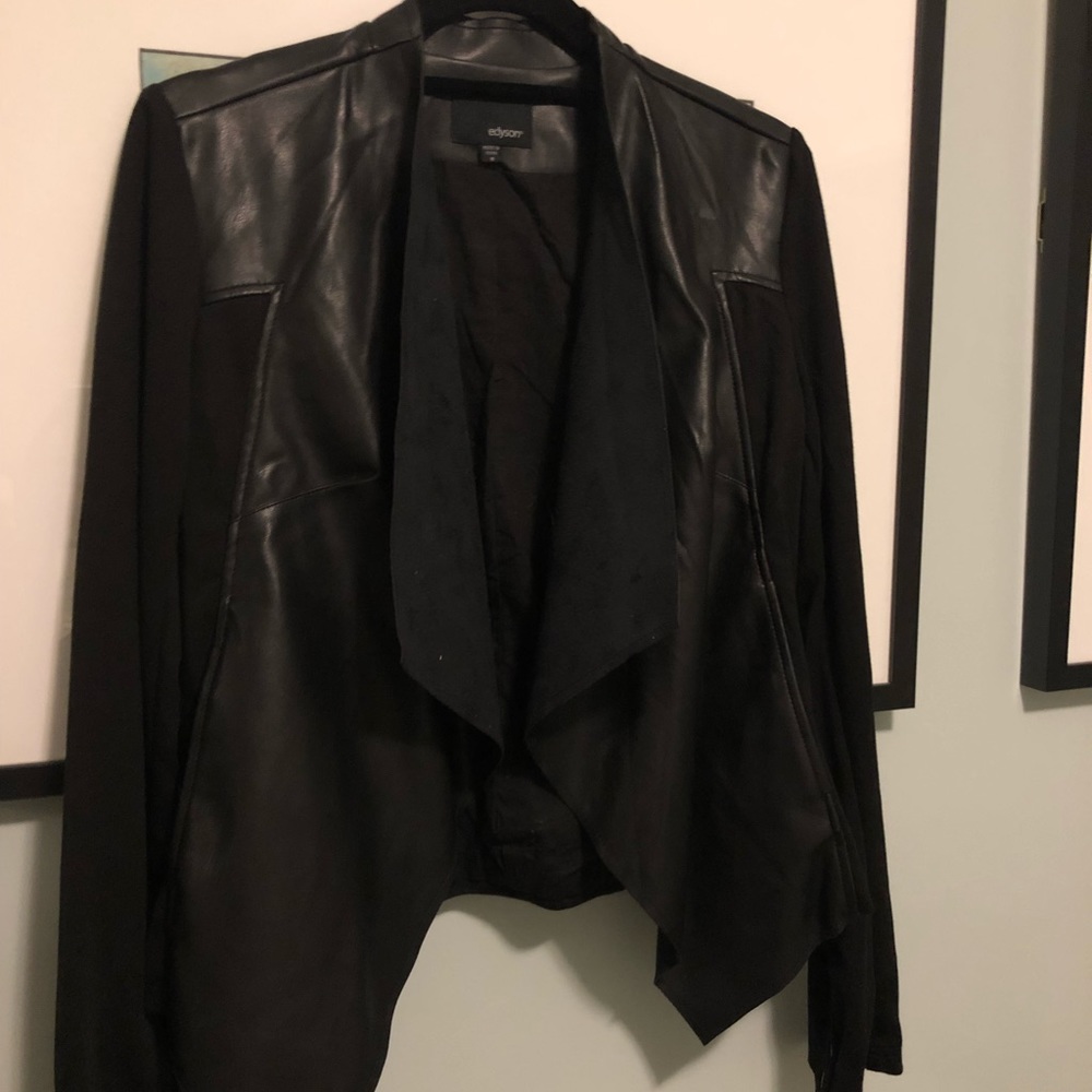 Leather jacket/sweater